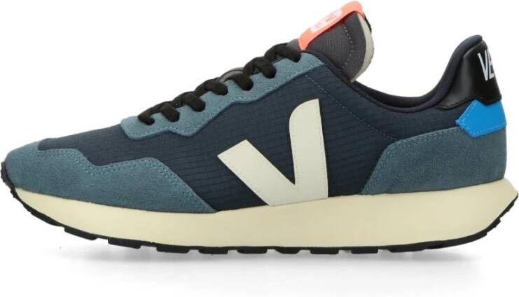 Veja Retro hardloopschoen met asymmetrisch ontwerp Blue Heren