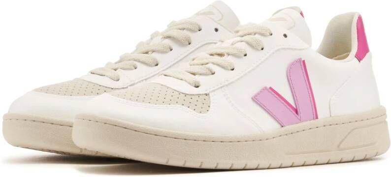 Veja Roze Sneakers voor Vrouwen White Dames