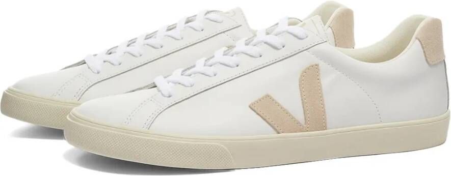 Veja Schoon Leren Sneaker Wit Natuurlijk White Dames