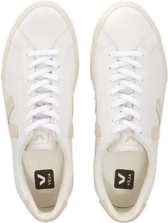 Veja Schoon Leren Sneaker Wit Natuurlijk White Dames