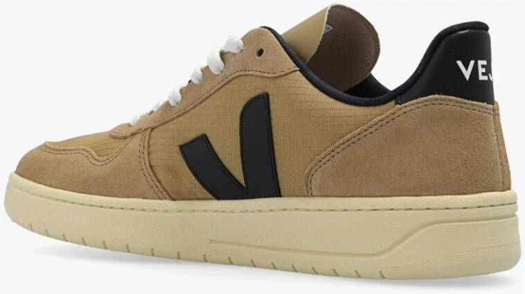 Veja Beige en Zwart V-10 Ripstop Veterschoenen Beige Heren