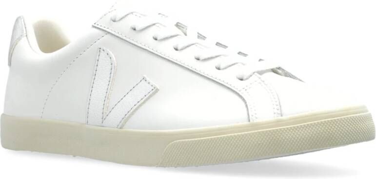 Veja Sneakers Esplar Logo Leer White Dames