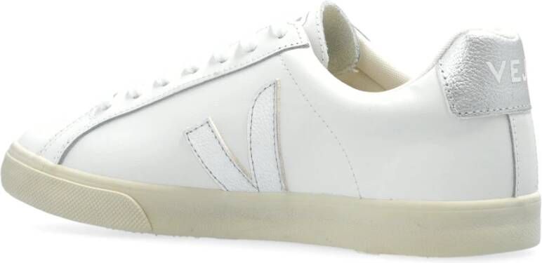 Veja Sneakers Esplar Logo Leer White Dames