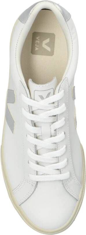 Veja Sneakers Esplar Logo Leer White Dames