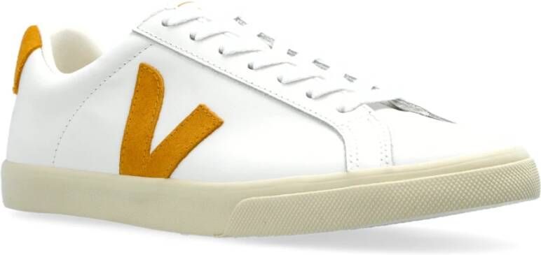 Veja Sneakers Esplar Logo Leer White Dames