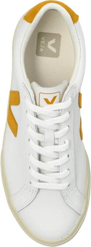 Veja Sneakers Esplar Logo Leer White Dames