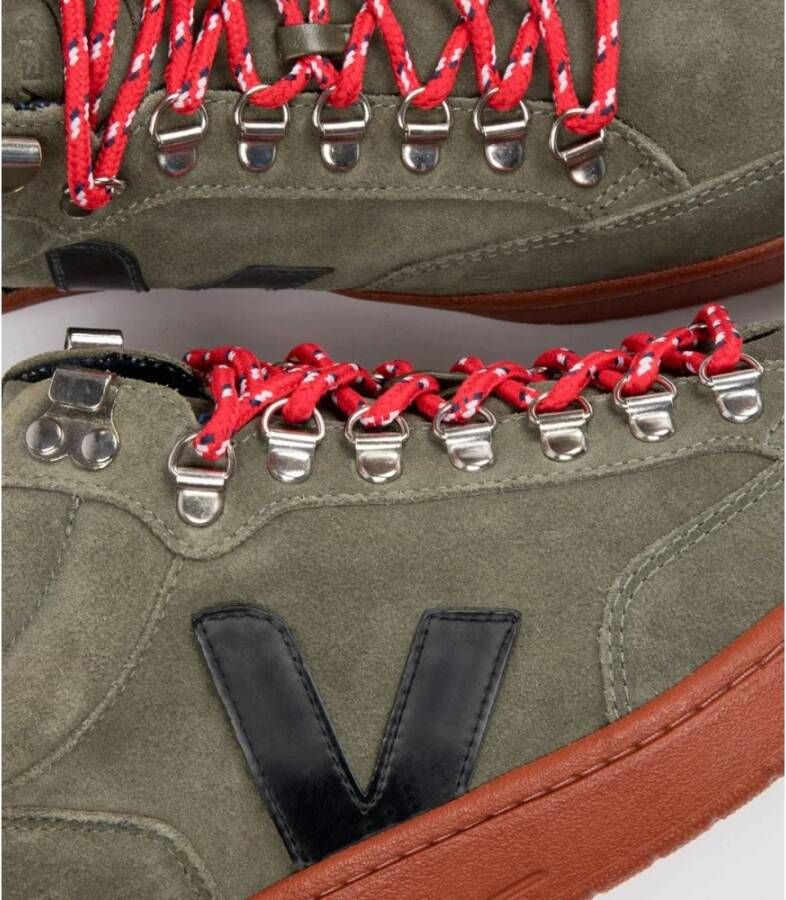 Veja Olive Black-Rust Roraima Suede Schoenen Groen Heren