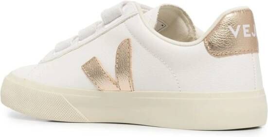 Veja Sneakers met Ronde Neus en Logo Detail White Dames