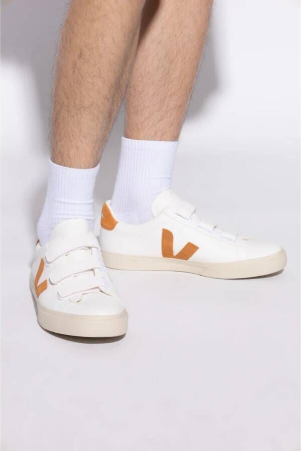 Veja Sneakers Recife Logo Leer White Heren