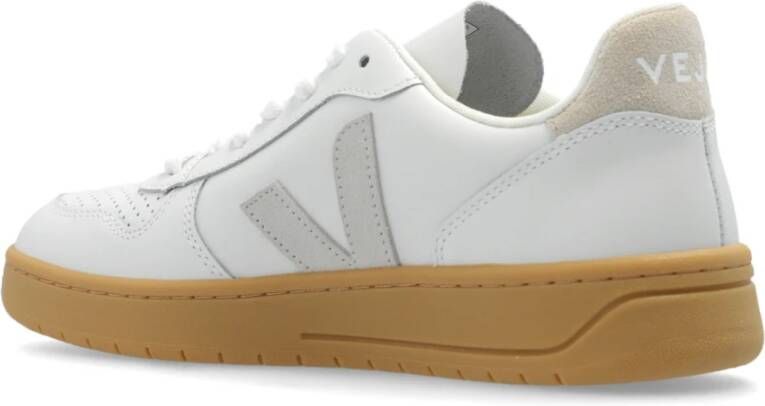 Veja Sneakers V-10 Leer White Dames