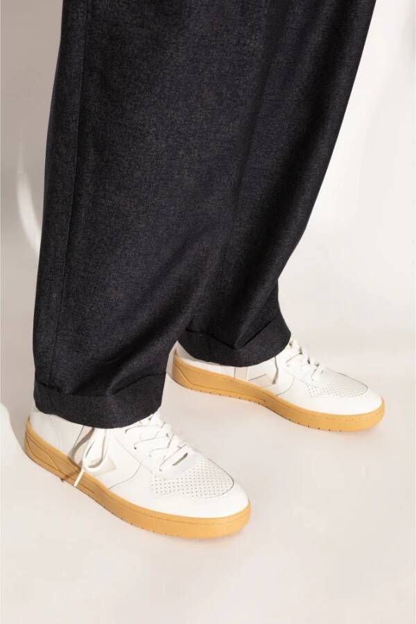 Veja Sneakers V-10 Leer White Heren