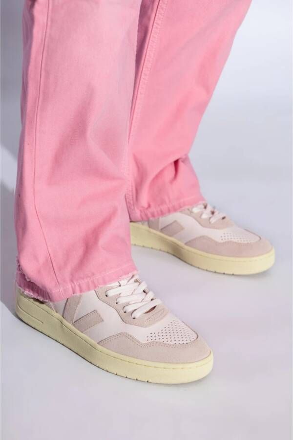 Veja Sneakers V-90 O.t. Leer Pink Dames