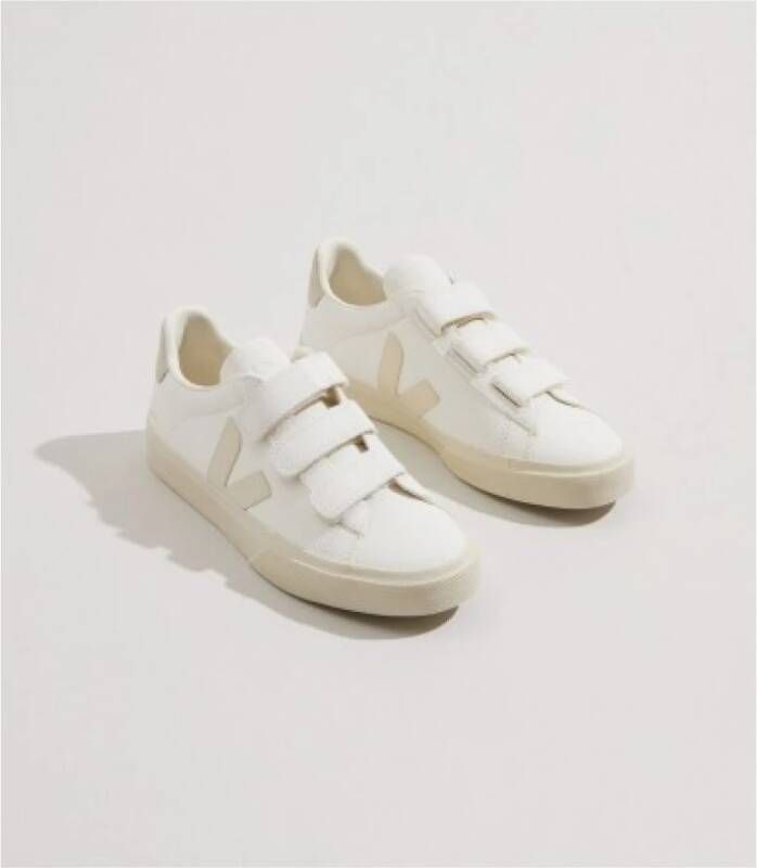 Veja Duurzame witte leren sneakers Wit Heren