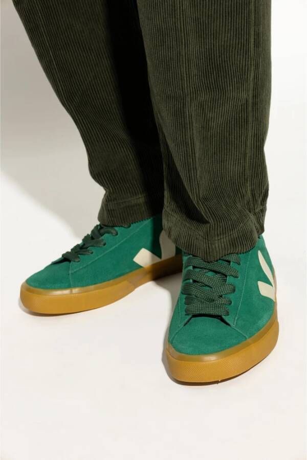 Veja Sportschoenen Campo Suede Green Heren