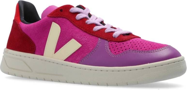 Veja Sportschoenen V-10 Suede Pink Dames