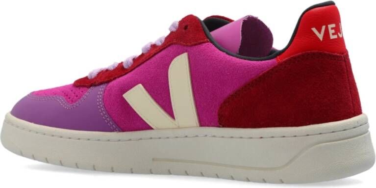 Veja Sportschoenen V-10 Suede Pink Dames