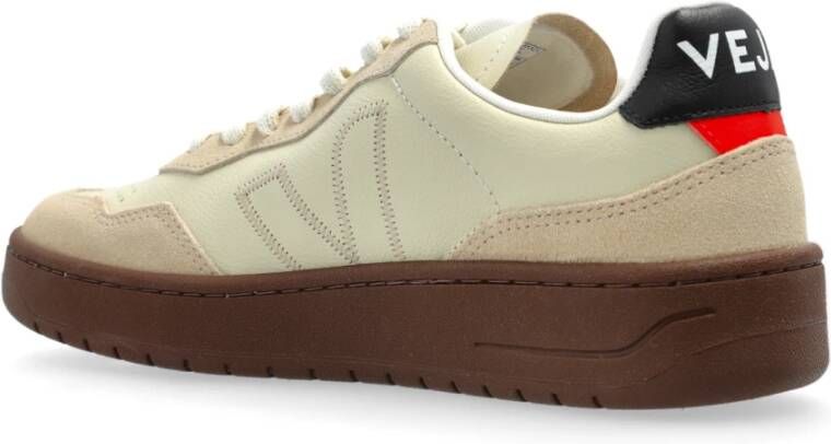 Veja Sportschoenen V-90 ZZ O.t. Leer Beige Heren