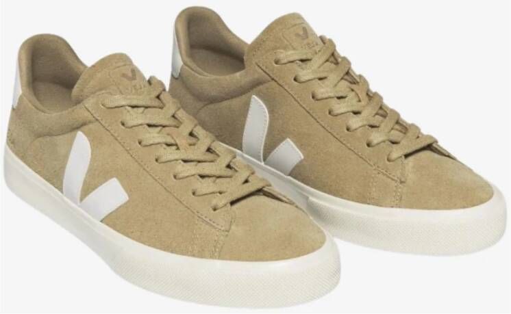 Veja Suede Field Sneakers met Contrastdetails Beige Heren