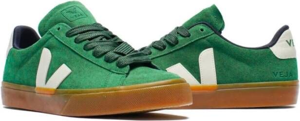 Veja Suède Sneakers Green Heren