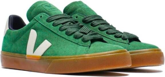 Veja Suède Sneakers Green Heren