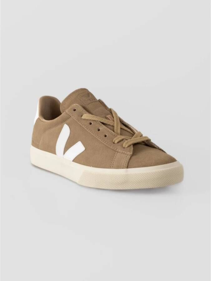 Veja Suede Sneakers met materialen Beige Dames