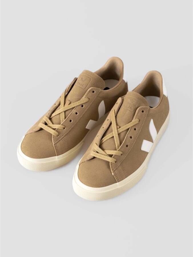 Veja Suede Sneakers met materialen Beige Dames