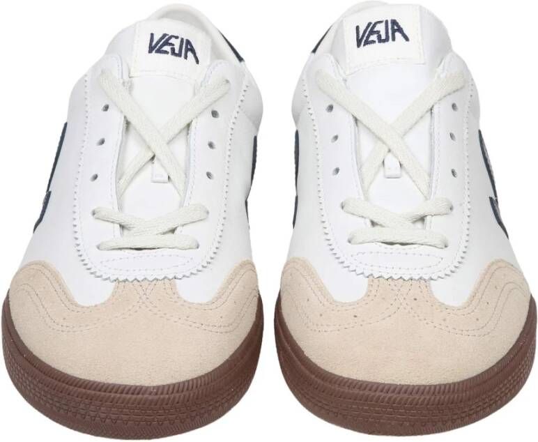 Veja Suede Volley Sneakers Wit Blauw White Heren