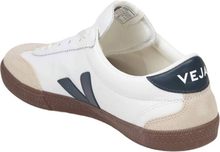 Veja Suede Volley Sneakers Wit Blauw White Heren