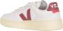 Veja Traced Leather Sneakers in Extra White Marsala White - Thumbnail 6