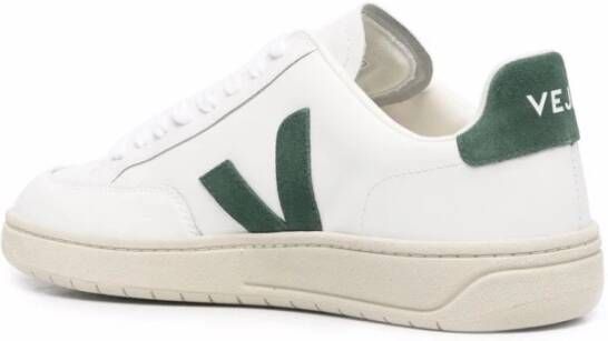 Veja Witte Leren Sneakers Multicolor Dames