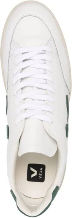 Veja Witte Leren Sneakers Multicolor Dames