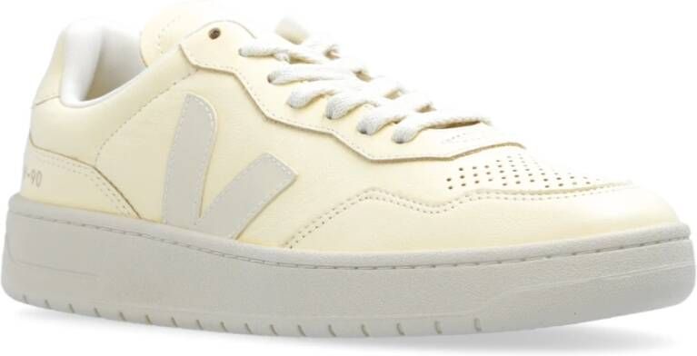 Veja V-90 O.t. Leather sneakers Beige Dames