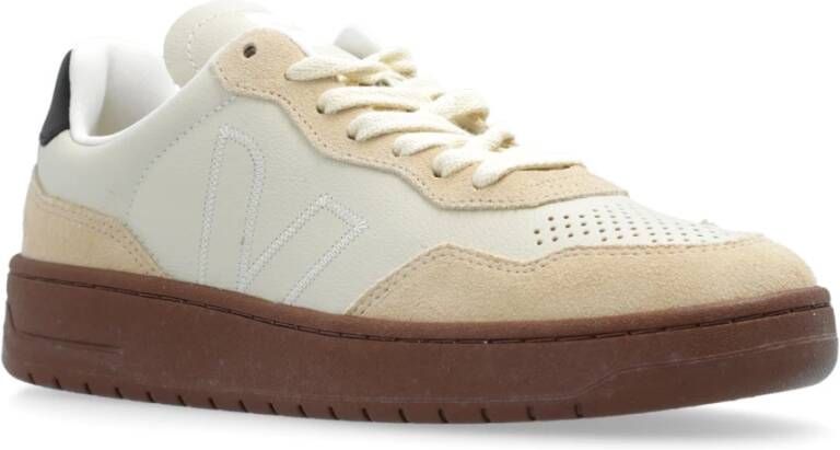 Veja V-90 ZZ O.t. Leren sneakers Beige Dames