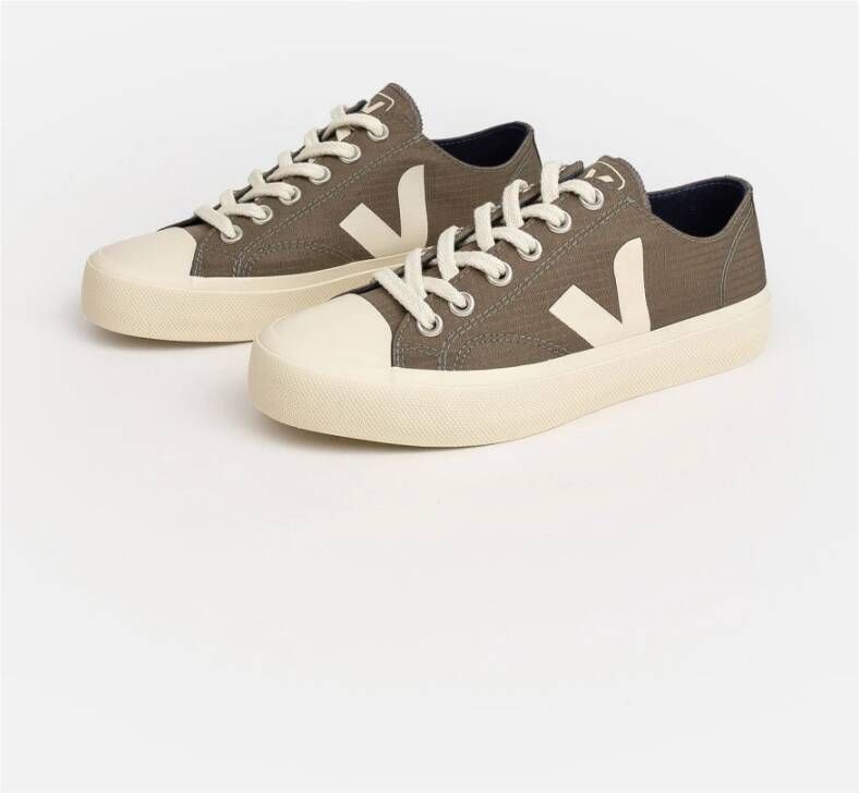 Veja Khaki Low Ripstop Sneakers Green Dames