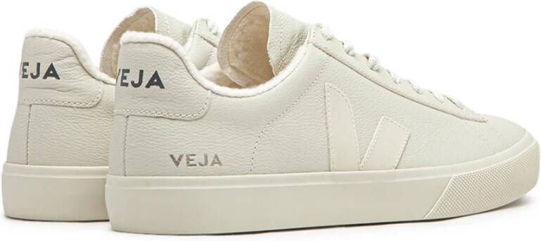 Veja Winter Chromevrij Leren Sneakers Beige Heren