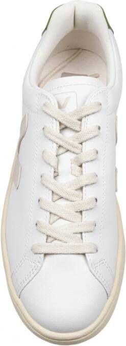 Veja wit groene katoenen sneakers White Heren