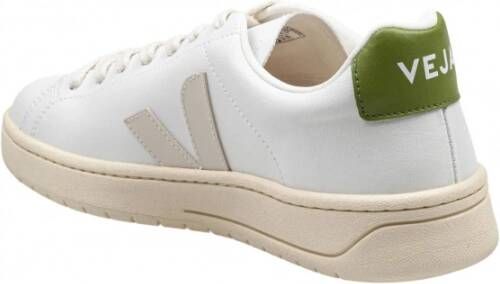 Veja wit groene katoenen sneakers White Heren