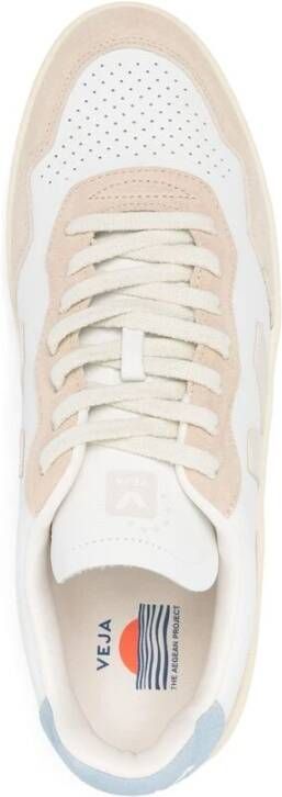 Veja Witte Beige Pastelblauwe Sneakers Beige Heren