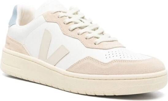 Veja Witte Beige Pastelblauwe Sneakers Beige Heren