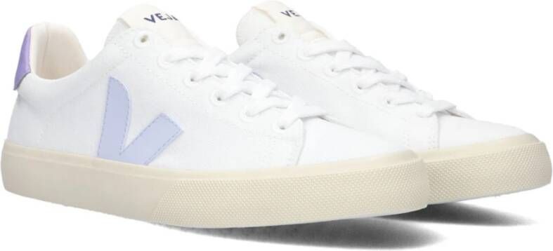 Veja Witte Canvas Lage Sneakers Campo White Dames