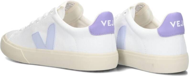 Veja Witte Canvas Lage Sneakers Campo White Dames