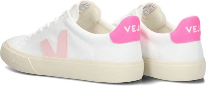 Veja Witte Canvas Lage Top Sneakers White Dames