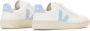 Veja Witte en Blauwe Leren Sneaker V-12 White Dames - Thumbnail 2