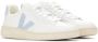 Veja Witte en Blauwe Leren Sneaker V-12 White Dames - Thumbnail 3