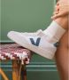 Veja Witte en Lichtblauwe Leren Sneakers White Dames - Thumbnail 2