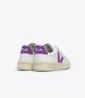 Veja Witte en Paarse Leren Sneakers White Dames - Thumbnail 3