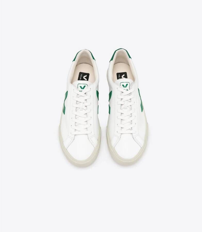 Veja Witte-Groene Sneakers Wit Dames