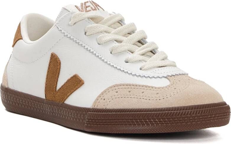 Veja Witte Hazelnoot Sneakers Verhoog Stijl White Dames