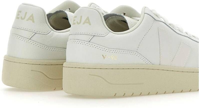 Veja Witte Herensneakers Leer Katoen White Heren