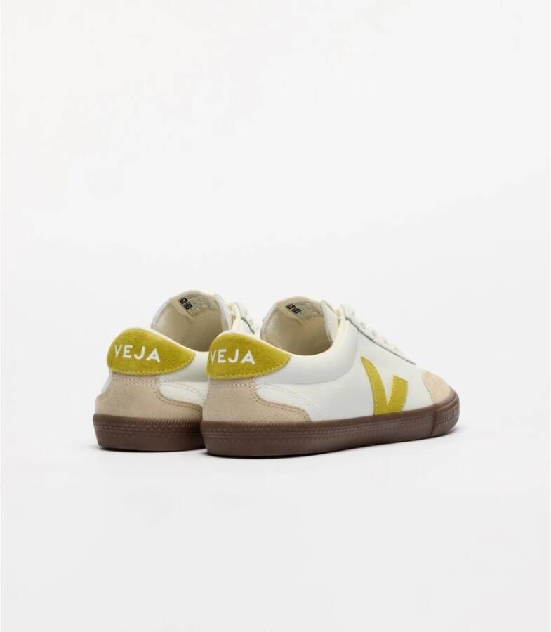 Veja Witte Leren Liquor Bark Sneakers White Dames